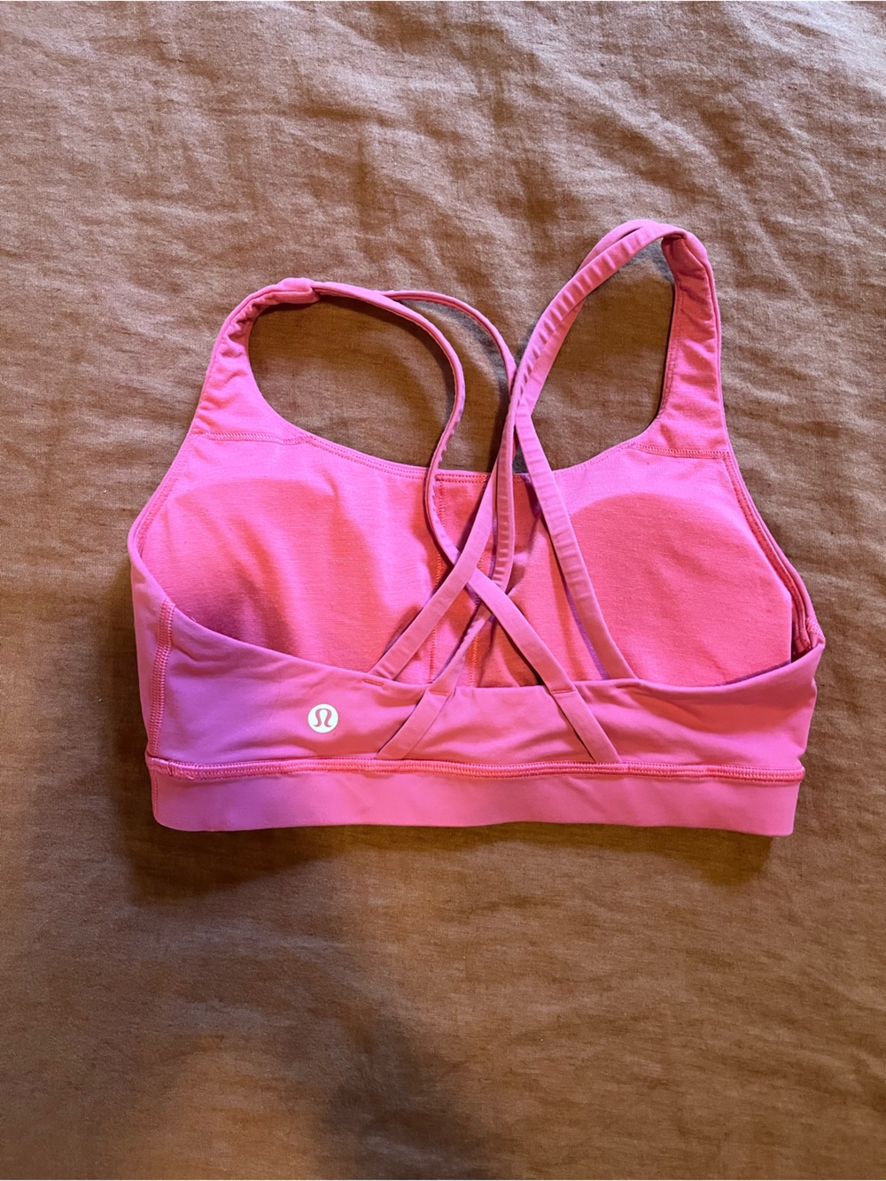 Pink lululemon energy bra